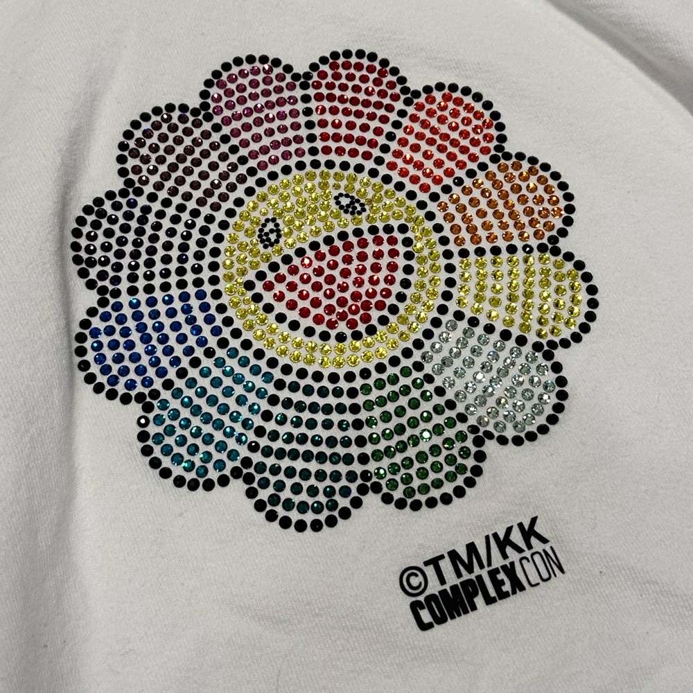 Murakami Complex Hoodie with Rainbow Swarovski Crystals
